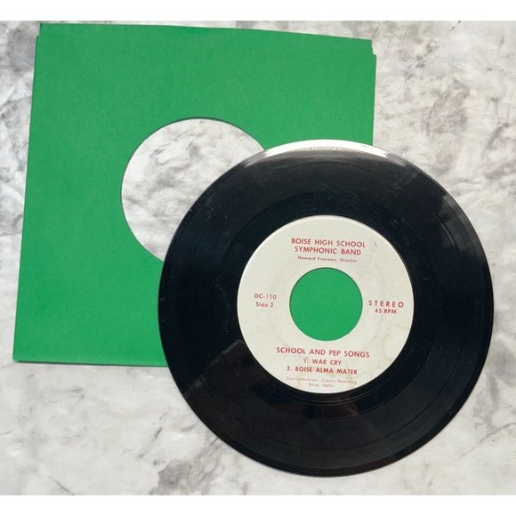Boise High School Pep Songs 45 RPM Idaho Symphonic Band Record Private Press - Picture 5 of 6